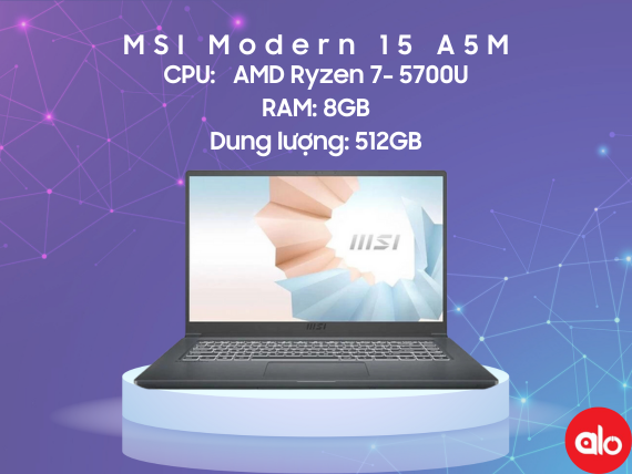 MSI 15 A5M 9 khung van phong